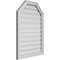 Ekena Millwork Octagonal Top Surface Mount PVC Gable Vent w/ 2"W x 1-1/2"P Brickmould Frame, 24"W x 34"H GVPOT24X3402SF - alternate 3